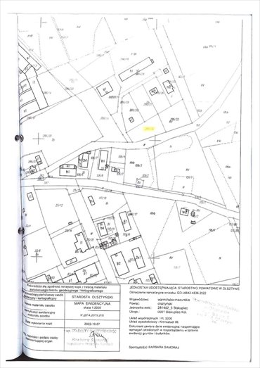 działka na sprzedaż 1667m2 działka Biskupiec, Bolesława Chrobrego