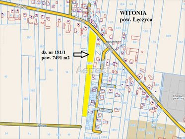 działka na sprzedaż 7491m2 działka Witonia