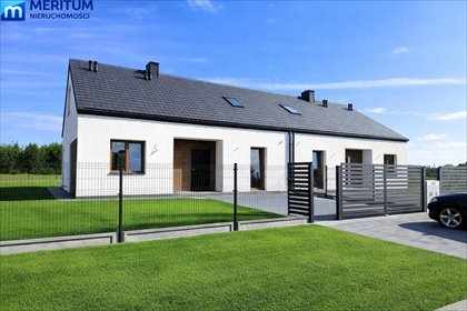 Nowy parterowy bliźniak 130 m2 z dużą działką dom Zalesie