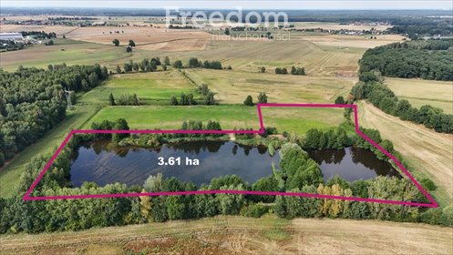 Działka 3,61 ha z wodami i potencjałem inwestycyjnym. działka Sady