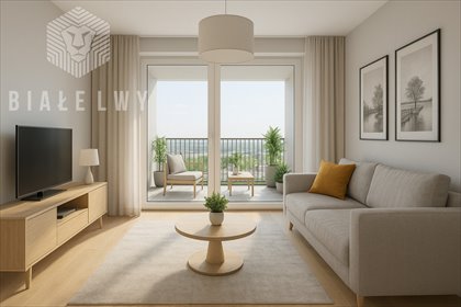 Dwupokojowe mieszkanie z loggią, wysoki standard (37,42 m²) mieszkanie Warszawa, Mokotów, Wołoska