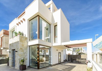 Nowa willa 191 m² z basenem i tarasem na dachu dom Alicante, Costa Blanca