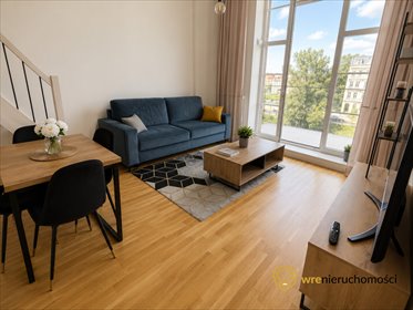 Na wynajem loft 50 m² z balkonem i pełnym wyposażeniem mieszkanie Wrocław, Stare Miasto, Jana Pawła II