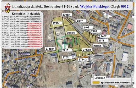 działka na sprzedaż 23773m2 działka Sosnowiec