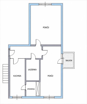 mieszkanie na sprzedaż 47m2 mieszkanie Sanok, Śródmieście, Cerkiewna