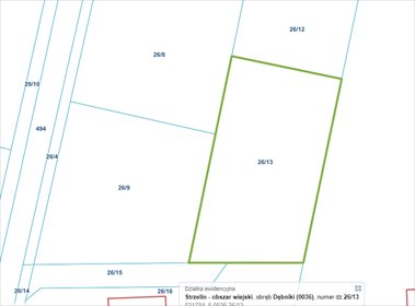 działka na sprzedaż 1000m2 działka Dębniki, Lipowa