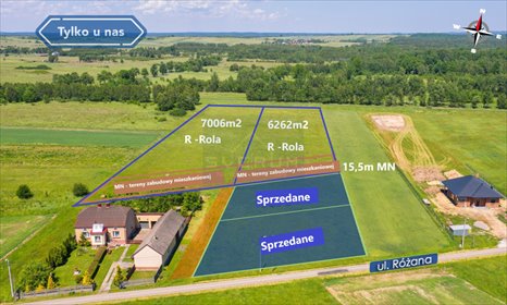 Działka budowlana na sprzedaż Pustkowie Lgockie, Różana 7 006m2 Foto 3