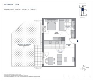 Na sprzedaż nowoczesne 2-pokojowe mieszkanie 50,96 m² w Gdańsku mieszkanie Gdańsk, Morena, Morenowe Wzgórze