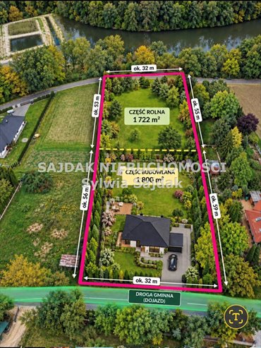 Do sprzedania działka 3522 m² z częścią budowlaną w Kończycach Małych działka Kończyce Małe