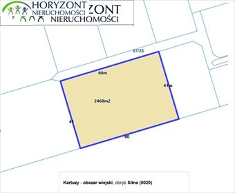 Działka 2460 m² z warunkami zabudowy w Sitnie działka Sitno