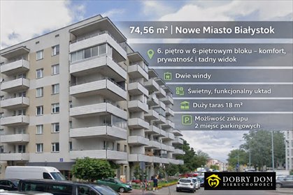 mieszkanie na sprzedaż 75m2 mieszkanie Białystok, Nowe Miasto