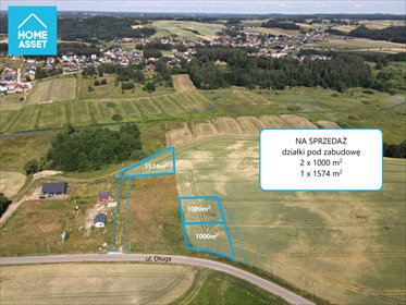 działka na sprzedaż 1000m2 działka Rąty