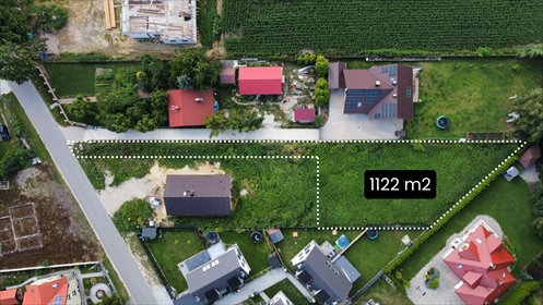 działka na sprzedaż 1122m2 działka Kryniczno, Spacerowa