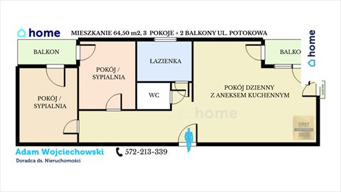 mieszkanie na sprzedaż 65m2 mieszkanie Rzeszów, Potokowa