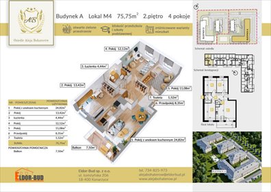 mieszkanie na sprzedaż 75m2 mieszkanie Ostrów Mazowiecka, płk. Dyplomowanego Ludwika Bociańskiego