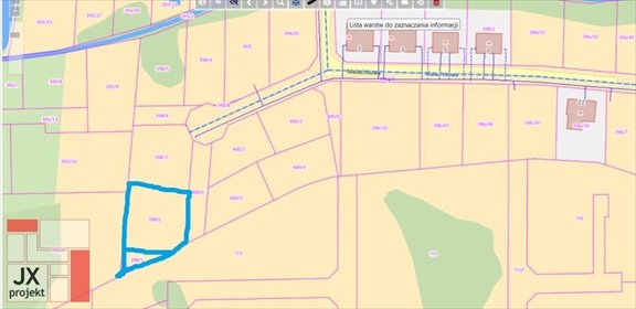 działka na sprzedaż 1249m2 działka Poznań, Umultowo, Malachitowa