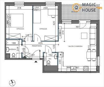 mieszkanie na sprzedaż 66m2 mieszkanie Gdańsk, Letnica, Starowiejska