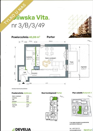Na sprzedaż przestronne 40,08 m² z ogródkiem i tarasem w Warszawie mieszkanie Warszawa, Targówek, Oliwska