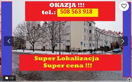 Inwestycja z potencjałem – 3 pokoje w cegle, balkon mieszkanie Wrocław, Krzyki, krucza