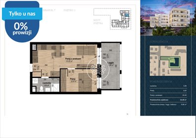 Dwupokojowe mieszkanie 33,49 m² w Fordonie, gotowe do zamieszkania mieszkanie Bydgoszcz, Fordon, Altanowa