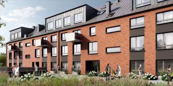Nowoczesne mieszkanie 54 m² z ogródkami w Fabrycznej - polecam! mieszkanie Wrocław, Fabryczna, Maślice