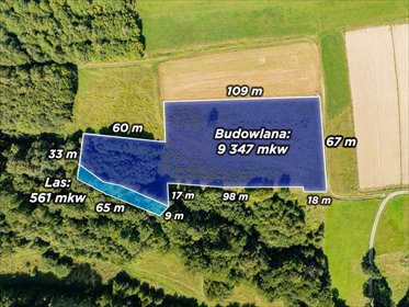 Duża działka inwestycyjna 9 908 m² z MPZP w Skawinkach. działka Skawinki, Łąkowa