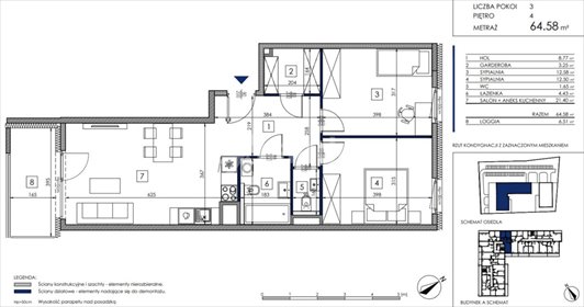 mieszkanie na sprzedaż 65m2 mieszkanie Poznań, Starołęka, Wagrowska