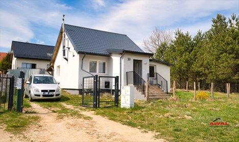 Uroczy dom z kominkiem, tarasem i lasem w Leśniewie dom Leśniewo, Cicha