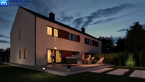 Nowoczesny bliźniak 151 m2 z garażem i tarasem dom Budy-Grzybek
