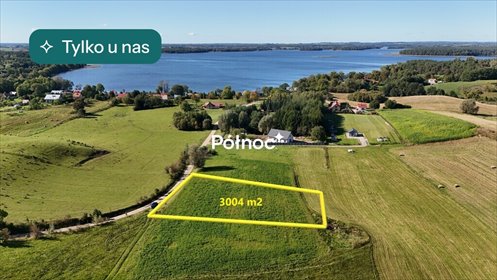 Działka budowlana nad jeziorem Łaśmiady – 3004 m² działka Piaski