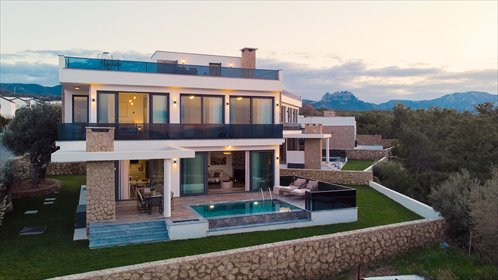 Willa z panoramicznym widokiem na morze i góry, 3 pokoje dom Karaağaç, Karaağaç, Girne, Cypr Północny