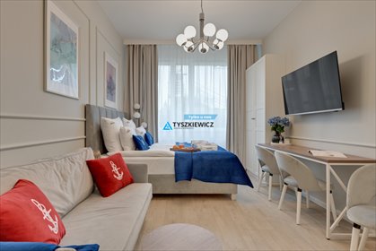 Umeblowane studio z widokiem na morze, inwestycja 2022 mieszkanie Gdańsk, Przymorze, Śląska