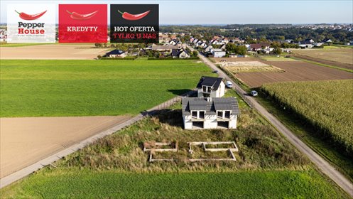 Działka z fundamentami pod dom bliźniaczy w Smolnie. działka Smolno, Polna