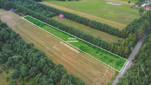 Działka rekreacyjna 4818 m² z lasem i mediami, Michałowo działka Michałowo
