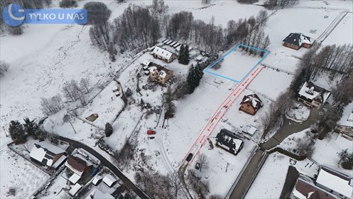 działka na sprzedaż 1342m2 działka Siepraw, Boczna