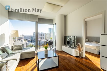Zapraszam do wynajmu luksusowego apartamentu 54 m² z panoramicznym widokiem mieszkanie Warszawa, Śródmieście, Twarda