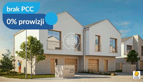 Do sprzedania przestronne domy 129 m² z ogrodami i garażem mieszkanie Niemcz, Okoniowa