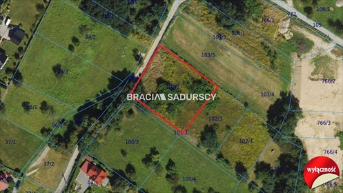 Działka 22 arów pod dom w Balicach – spokojna okolica działka Balice, Wrzosowa
