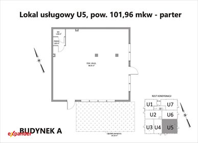 Lokal użytkowy 102 m2, brak PCC, 2 miejsca postojowe lokal użytkowy Wrocław, Syryjska