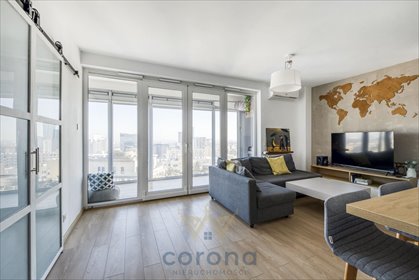 Polecam nowoczesny 52,5 m² apartament z widokiem na Warszawę mieszkanie Warszawa, Śródmieście, Al. Jana Pawła II