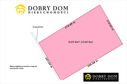 działka na sprzedaż 46500m2 działka Dzierniakowo