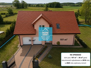 Sprzedam przestronny dom 197 m² z pompą ciepła i fotowoltaiką dom Somonino, Krótka