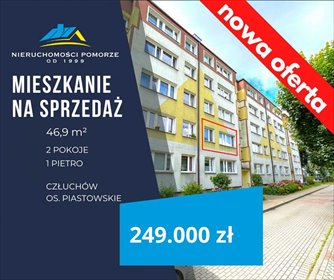 mieszkanie na sprzedaż 47m2 mieszkanie Człuchów, Piastowskie, Os.Piastowskie