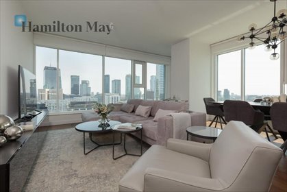 Luksusowy apartament 152 m² z panoramicznymi oknami i garażem mieszkanie Warszawa, Wola, Grzybowska