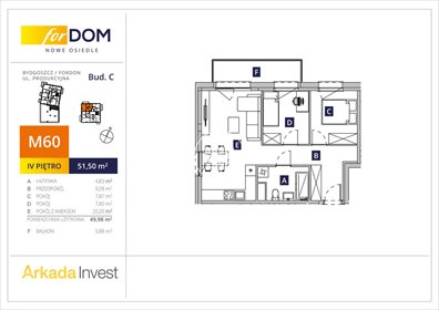 mieszkanie na sprzedaż 50m2 mieszkanie Bydgoszcz, Fordon, Produkcyjna