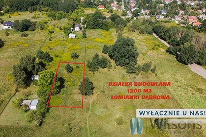 działka na sprzedaż 1300m2 działka Łomianki, Dąbrowa Leśna, Zachodnia
