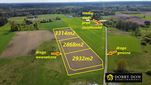 działka na sprzedaż 2868m2 działka Czarna Wieś Kościelna