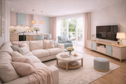 Nowoczesny 3-pokojowy apartament z ogródkiem na Mokotowie mieszkanie Warszawa, Mokotów, Cybernetyki
