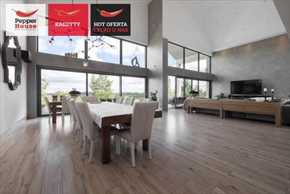 Nowoczesna rezydencja 320 m² z tarasem i panoramicznymi oknami. dom Koleczkowo