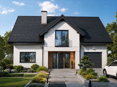 Nowoczesny dom 125,72 m² z garażem (Jeziorko) dom Jeziorko, Wierzbowa